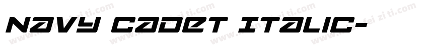 Navy Cadet Italic字体转换